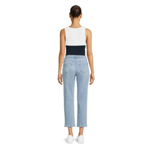 Time and Tru Women's Maternity  Straight Jeans with Belly Band Size S (4-6) - Picture 3 of 3